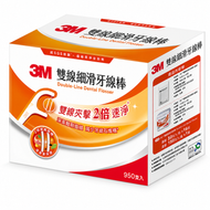 【288882】台灣3M 雙線細滑牙線棒組合包 950支 (平行進口)