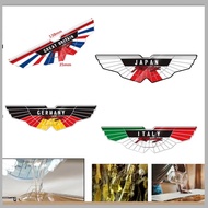 Universal for Motorcycle Moto Scooter Decals 3D Resin Motorcycle Sticker Italy UK Flag Sticker Small