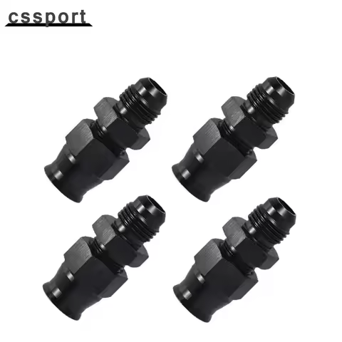 4PCS 6AN To 3/8" Tube Hardline Fuel Line Adapter Fitting Tubing compression AN6