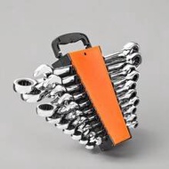 12pcs Metric Ratchet Wrench Set, 8-19mm Ratchet Combination Wrench With Organizer, 72 Teeth Chrome V