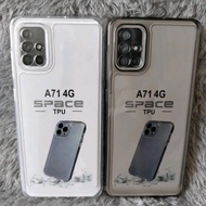 Softcase Casing SAMSUNG A71 4G Silicone TransparentBENING Back Protector hp + Camera