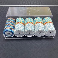 [EXPRESS SHIPPING] 100 PCs Set Monte Carlo Poker Chips / Mahjong Chips / Casino Chips / Acrylic Tray