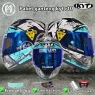 Paket Ganteng Helm Kyt R10 Full Face 1112