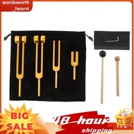 4Pcs Tuning Fork Set Tuning Fork (4096C, MI528, 128C, OM136.1),Body Tuning Forks for Chakra Set, Sou