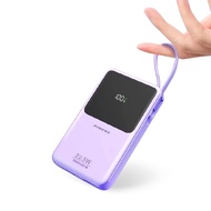 Pineng PN-891 PD (10000mAh) PD 22.5W, Built in Dual-Cable, Digital Display, fast-charging(CCC)