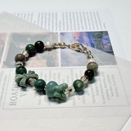 【客製】漸層暈染小兔 阿拉善多彩。淡水珍珠 l 手鍊。阿拉善瑪瑙