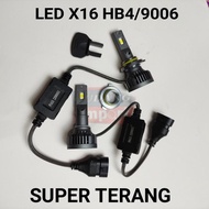 LAMPU LED MOBIL X16 H4 H11 H7 H1 H16 SUPER TERANG - GROOVYGALAXYGOODS