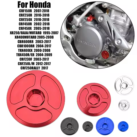 Motorcycle For Honda Engine Timing Plug Cover CRF150R CRF250R CRF450R CRF450X TRX400EX CRF 150 250 4