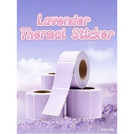 Lavender Color Thermal barcode Sticker Paper For Xprinter Thermal Printer Waybill Sticker Marklife P