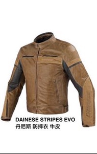 二手丹尼斯DAINESE STRIPES EVO 防摔衣 復古皮衣夾克 重機外套