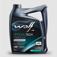 WOLF 0W-20 (0W20) Fully Synthetic Engine Oil (5L) Made in Belgium - Official Approval Mercedes Ford 