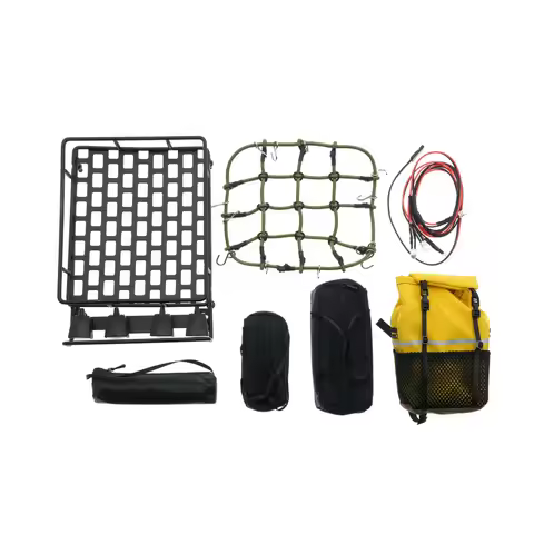 Luggage Carrier Roof Rack Net Storage Bag Light Decoration Set for MN D90 MN99S MN86 MN128 MN168 1/1