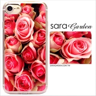 【Sara Garden】客製化 軟殼 蘋果 iPhone7 iphone8 i7 i8 4.7吋 手機殼 保護套 全包邊 掛繩孔 玫瑰碎花