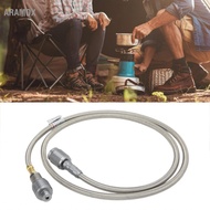 Aramox Refill Adapter  107cm EN417 with High Flexibility Gas Line Hose for Outdoor Camping