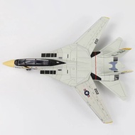 [LI] 1:72 Scale F-14 Tomcat Fighter Jet Model - White &  ABS Plastic Aircraft With Detailed Design, 