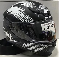 SHOEI Z7黑閃電安全帽機車頭盔全盔全罩男女賽車跑盔四季通用防摔保護防碰撞摩托騎士裝備通風透氣重機騎乘雙d扣盔&amp;代購