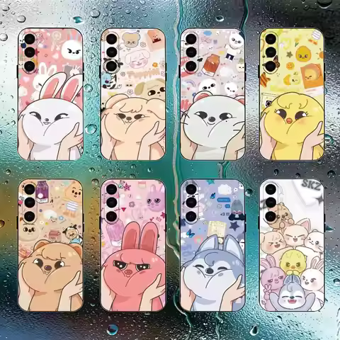 SK-SKZOO S-Stray K-Kids-s Phone Case For Samsung Galaxy A73,A72,A71,A70,A53,A52,A51,Others Soft Blac