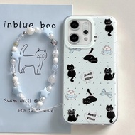 honor x9b 5g casing honor x9b casing Polka Dot Cake Black Cat Suitable for Glory play9T Phone Case X