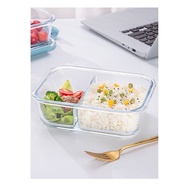 Microwave Oven Safe Glass Lunch Box [1KG 2PC] LITTLE KUMA LKM487 / LKM491 / LKM494 / LKM495 / LKM495