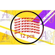 trek wheel rims bicycle design set stickers