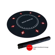 🔥Ready Stock🔥 120CM Round Poker Mat Poker Game Non-slip Mat Special Rubber Mat Poker Mat Mahjong Tab