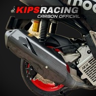 Adv 160 carbon M-1 EXHAUST Cover ️adv 160 carbon exhaust Cover - adv 160 variation - adv 160 accesso