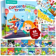 [20books/set] Kids Sticker Books Preschooler Baby 2-6 Years Boys and Girls Activity books Educationa