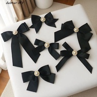 DELMER Black Ribbon Pin, Awareness Melanoma Cancer Black Bow Brooch Pin, Simple Skin Cancer Breast C