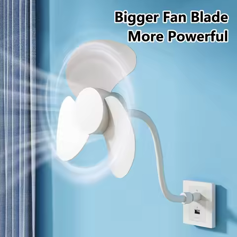 USB Flexible Fan Mini Portable Cooling Fans USB Powered for Power Bank Laptop PC AC Charger