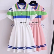 D25 Dress sport anak perempuan motif Korea