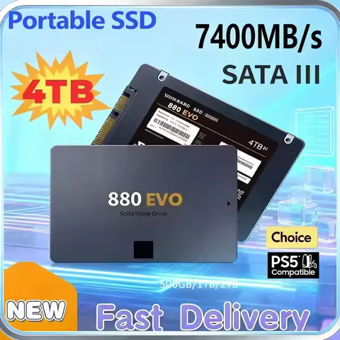 2026 Original 880 EVO Internal SSD 2TB 4TB Solid State Drive SATA 3.0 MLC 2.5 Inch for Laptop Deskto