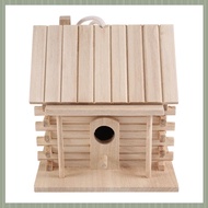 (QJWR) Bird House Wall-Mounted Wooden Nest Dox Nest House Bird House Bird Box Wooden Box Cage Decora