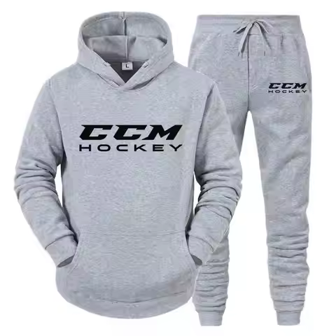 2025 Autumn/Winter CCM Men's Sportswear Set Hoodie High Quality Casual Sportswear Hoodie Pants Warm 