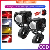 Mini Driving Light Mocycle Driving Spot Light 4 Modes Auxiliary Light Waterproof With Switch