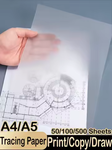 500/50 Sheets Tracing Paper A5 A4 White Translucent Sketching Papers Drawing For Drawing Art Paper S