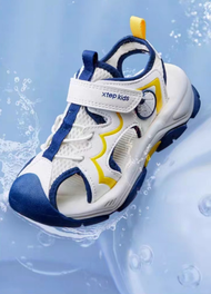 รองเท้าเด็ก Xtepรองเท้าเด็กสำหรับเด็กเล็กรองเท้าแตะเด็กผู้ชายรองเท้าแตะเด็กหมวกคลุมนิ้วเท้ารองเท้าแต