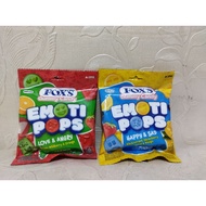 FOX'S GUMMY CANDY EMOTI POPS NEW FOX'S EMOTI POPS/ FOX'S GUMMY CANDY/ FOX'S EMOTI POPS LOVE AND ANGR