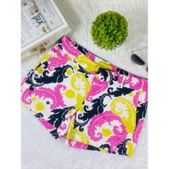 Koreancloset Women’s Multi color Mid rise Belt loop Slash pocket Cotton casual Short waist 31-32 inc
