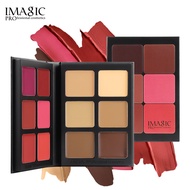 IMAGIC 12-colour Blush & Finish Foundation Highlighter & Finisher All-in-One Palette Contour Retouch