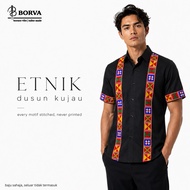 Baju Traditional Kadazan Dusun Kujau Sabah Borneo Lelaki Adult 100% Corak Sulam
