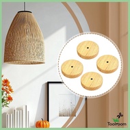 [Toolroom] 4 Pieces of Pendant Light Covers, Round, Smooth, Modern, Easy to Install, 10cm/3.86 Inch,