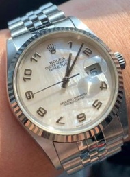 【已交流】勞力士 16234 DateJust ROLEX 白金 貝殼面 DJ 非 116234