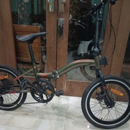 sepeda lipat bekas united stylo sport 20 inchi  like new 