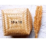 5 Pasang Besek Bambu Rotan Kayu Tradisional Kemasan Makanan /Tempat Makanan / Besek Bambu Hampers Ba
