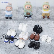 JOSALEM Doll Mini Sports Shoes, PU High-top Labubu Doll Leather Shoes, Dolls Sports Wear Shoes Casua