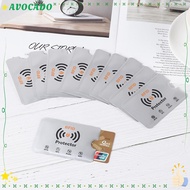 AVOCAYY 10pcs Cards Protector Sleeve RFID Blocking Protection Aluminium Anti Rfid Wallet