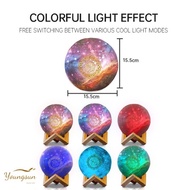 3D Printing Quran Recite Bluetooth Speaker 7 Color Moon Lamp apps and Remote Control