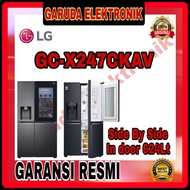 Kulkas LG 2 Pintu Side By Side In Door 624Lt GC-X247CKAV