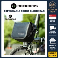 [Ready Stocks in SG!] ROCKBROS Foldable Bicycle Bag 3-4L Brompton Front Block Carrier Bag Backpack Waterproof Bicycle Accessory 3Sixty Pikes Crius Java Dahon Fnhon Pikes Kosda Folding Bike