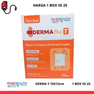 Onehealth Dermaplast Wound Plaster T 10x12cm Waterproof Plasterin Surgery Wound 1 Box Of 25 Pcs Per 